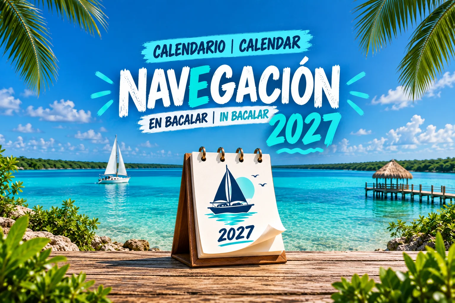 Calendario de navegación en Bacalar 2027